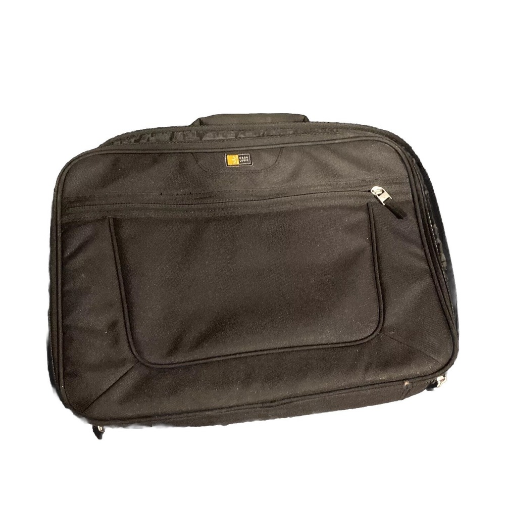 Case Logic 16" Black Computer Bag Work School Zip‎ Close W/Outside Pocket
